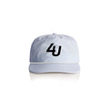 Four Under Lightweight Golf Cap – Powder White Front