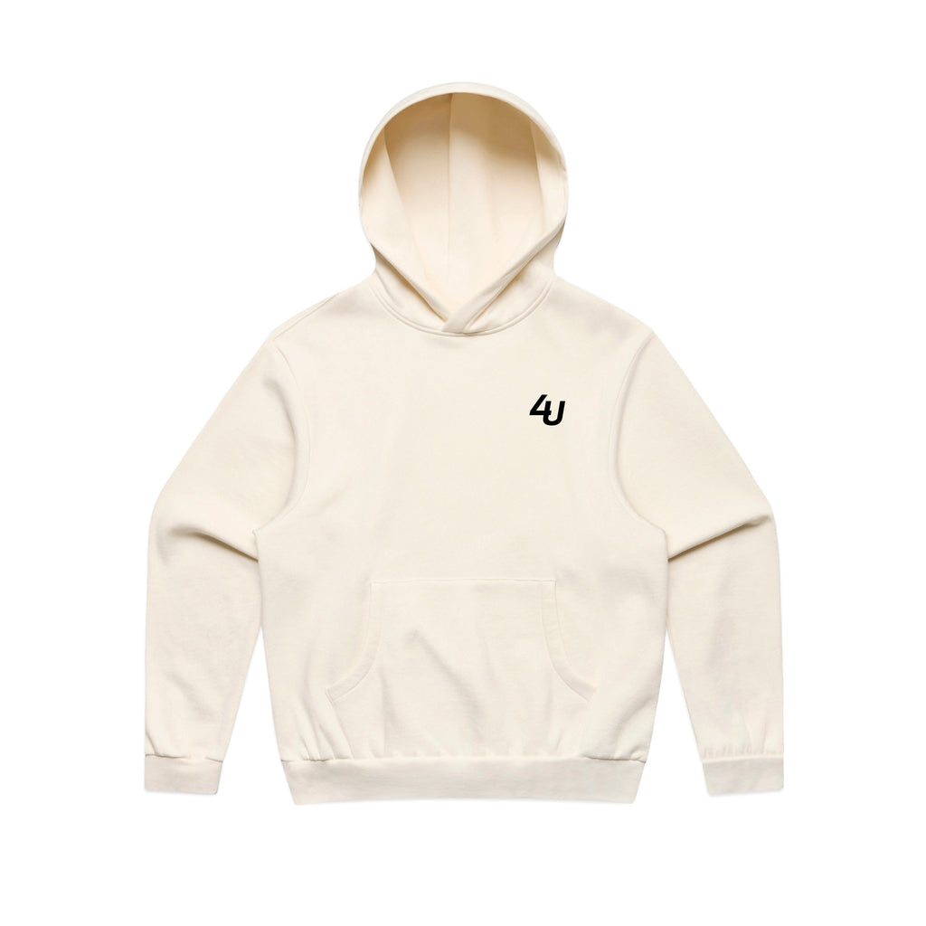 Four Under Golf Leisure Hoodie - Ecru Front