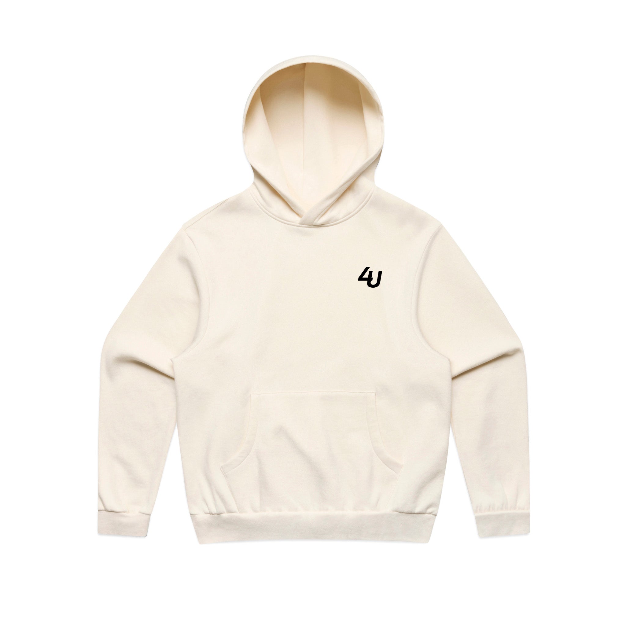 Four Under Golf Leisure Hoodie - Ecru Front