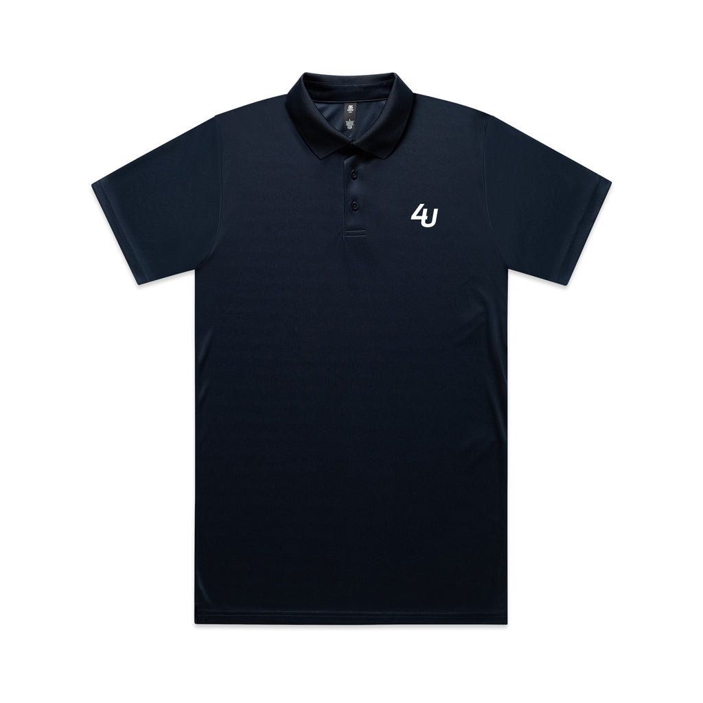 Four Under Core Golf Performance Polo - Navy Front