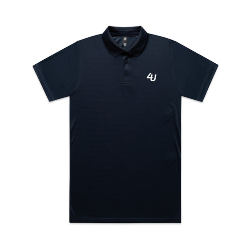 Four Under Core Golf Performance Polo - Navy Front