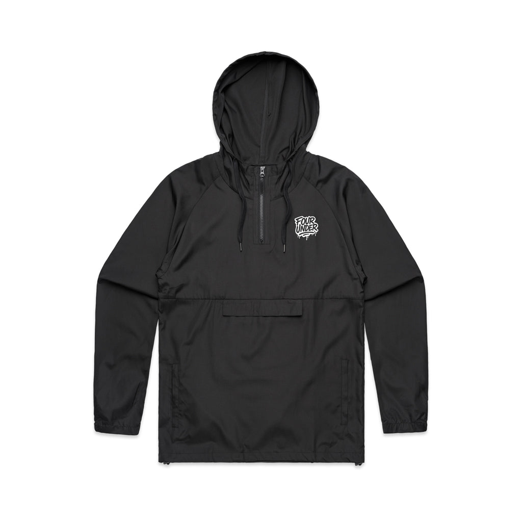 Four Under Golf Windbreaker - Black Front