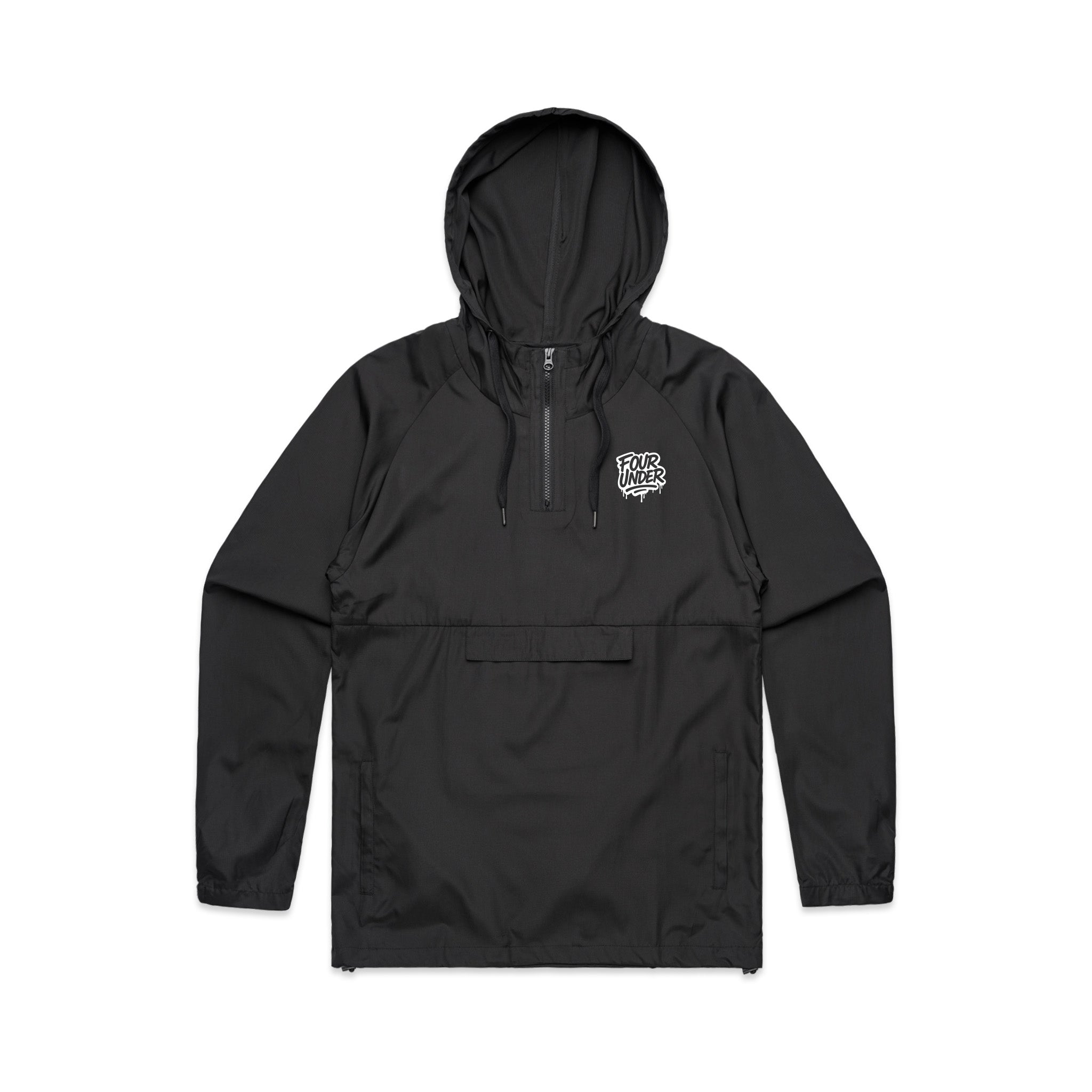 Four Under Golf Windbreaker - Black Front
