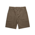 Four Under Golf Leisure Canvas Short - Walnut Front 