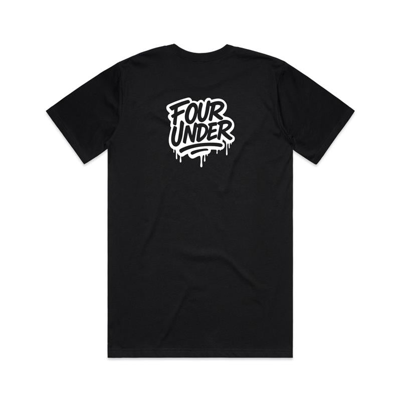 Four Under Golf Leisure Tee – Black Back