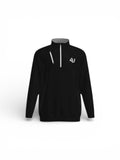 Four Under Golf Performance ¼ Zip – Black Front
